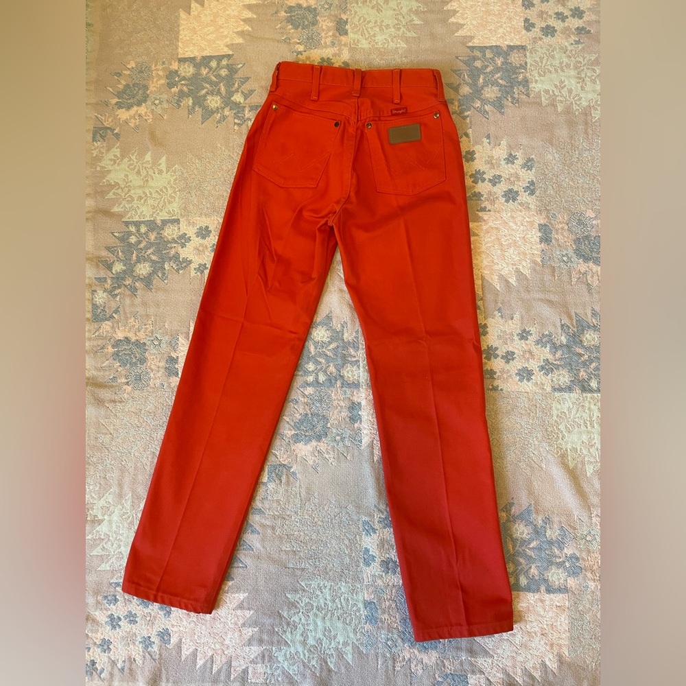 Woman’s Red High Waisted Wrangler Jeans
